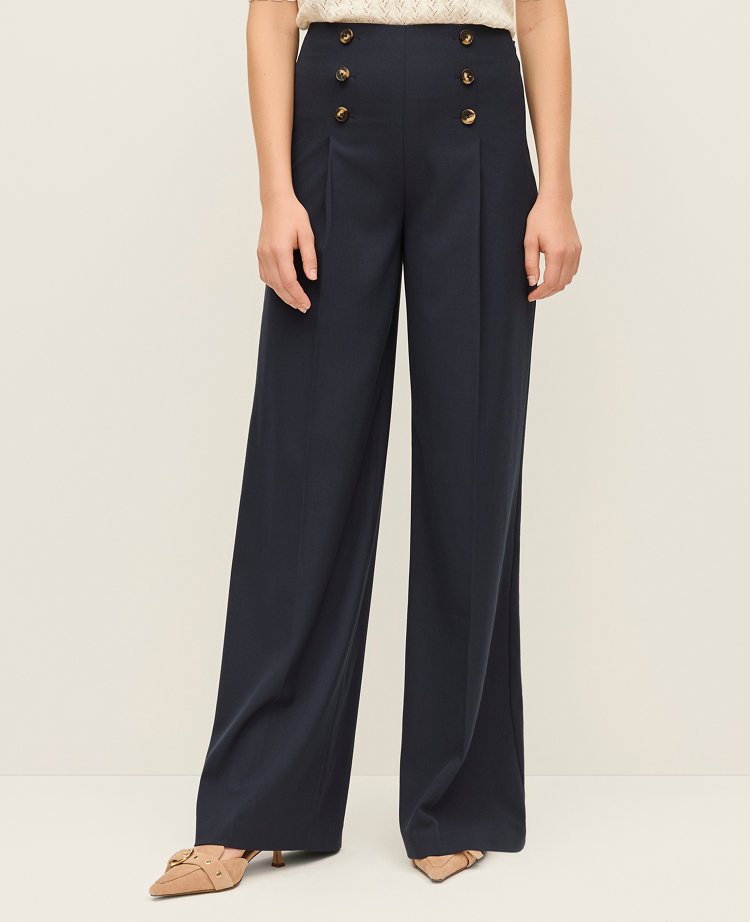 The Petite Wide-Leg Sailor Pant