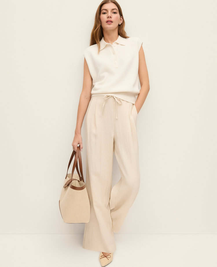 Petite Weekend Collection Easy Fit Wide-Leg Pant