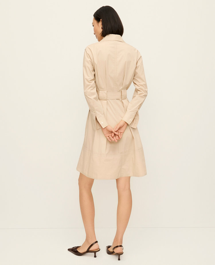 Flare Pocket Shirtdress