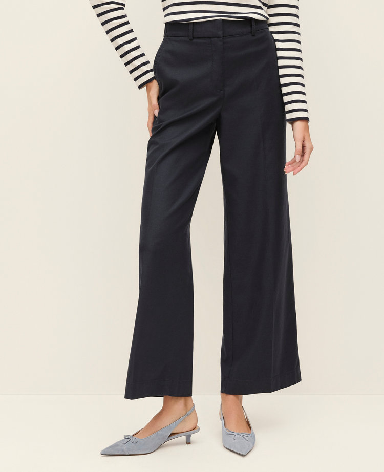 The Petite Weekend Collection Everyday Wide-Leg Ankle Pant