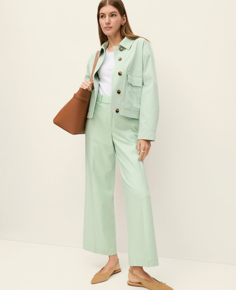 The Petite Weekend Collection Everyday Wide-Leg Ankle Pant