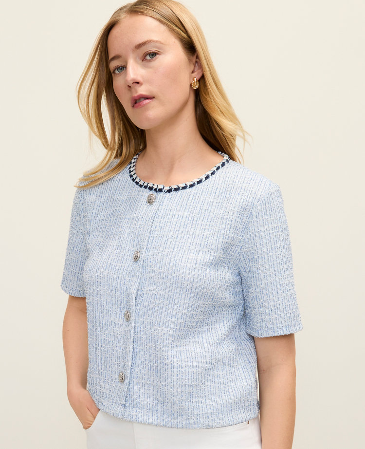 Metallic Tweed Jacket