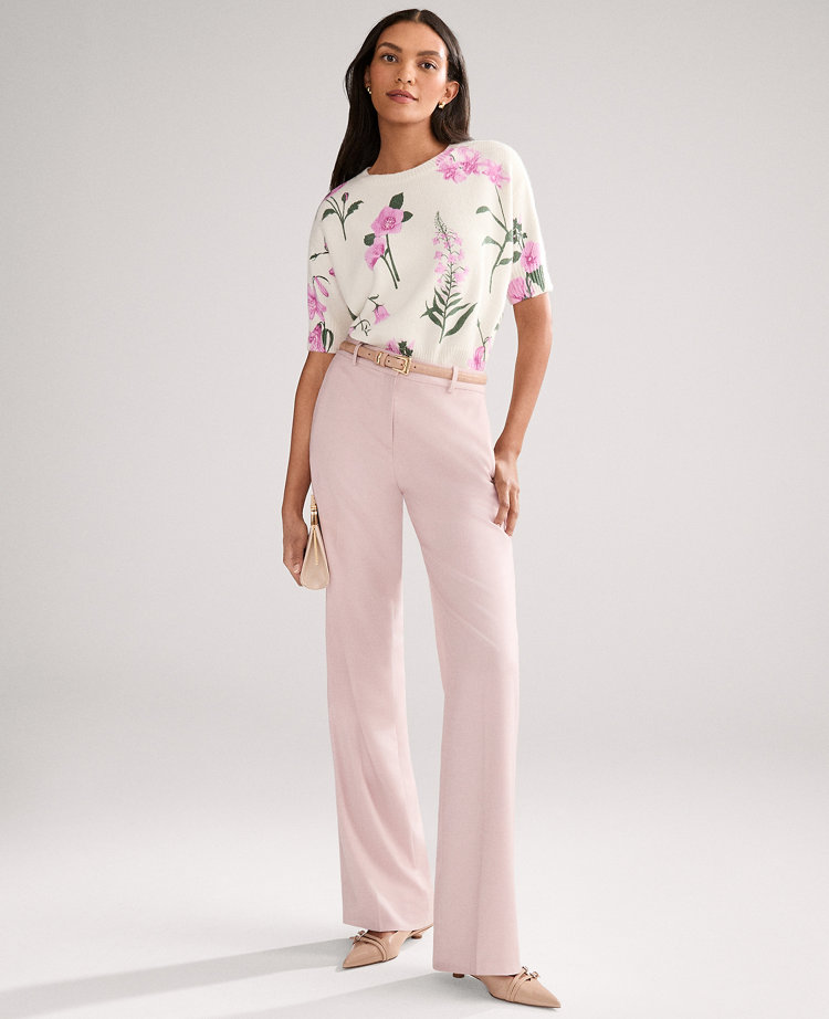 Petite Floral Jacquard Sweater Tee