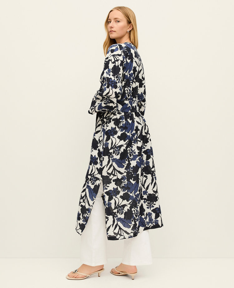 Floral Belted Kimono
