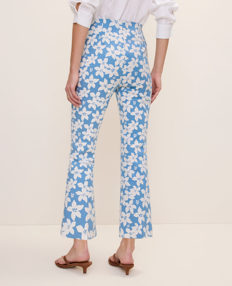 The Flare Ankle Pant in Floral Print