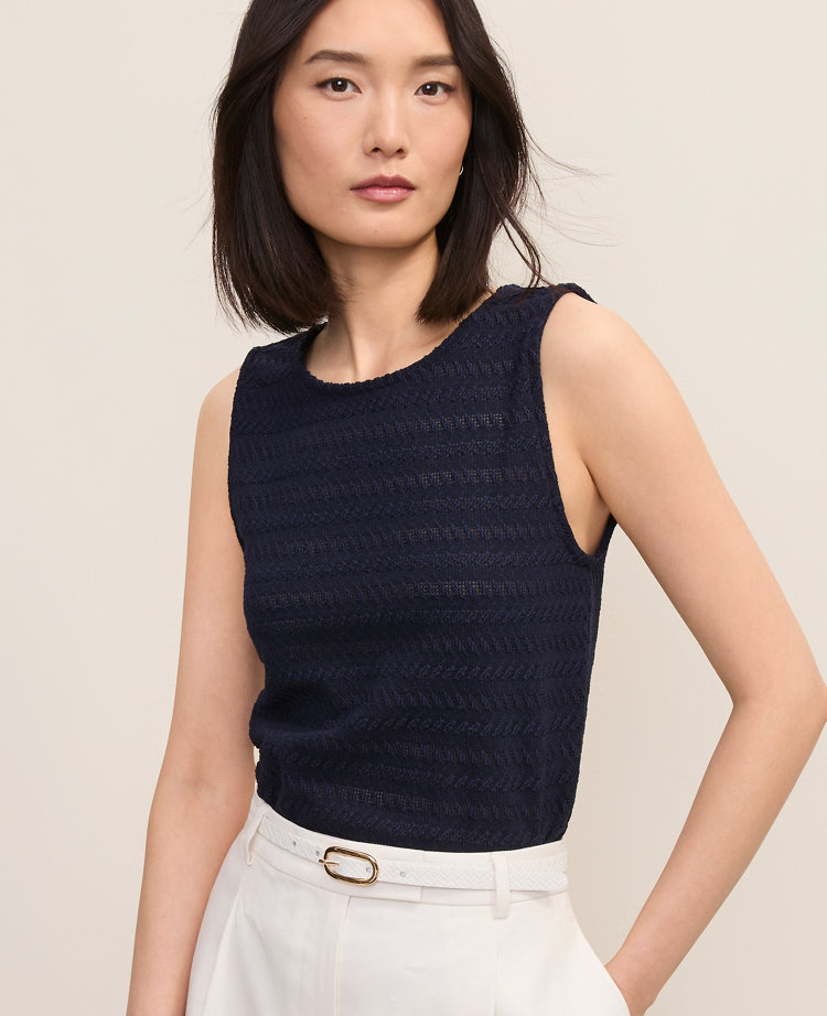 Petite Crew Neck Shell