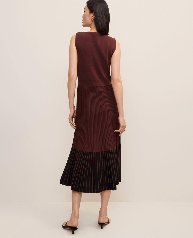 Petite Colorblock Midi Sweater Dress