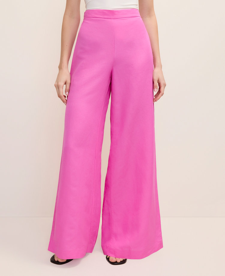 The Statement Palazzo Pant in Linen Blend