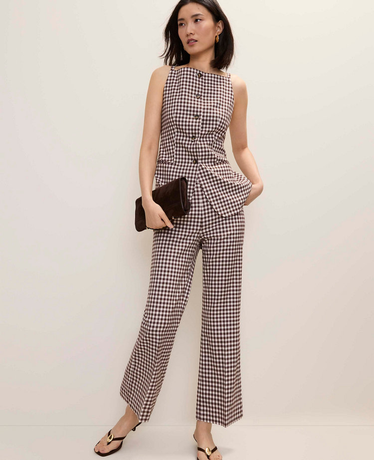 The Gingham Strappy Vest