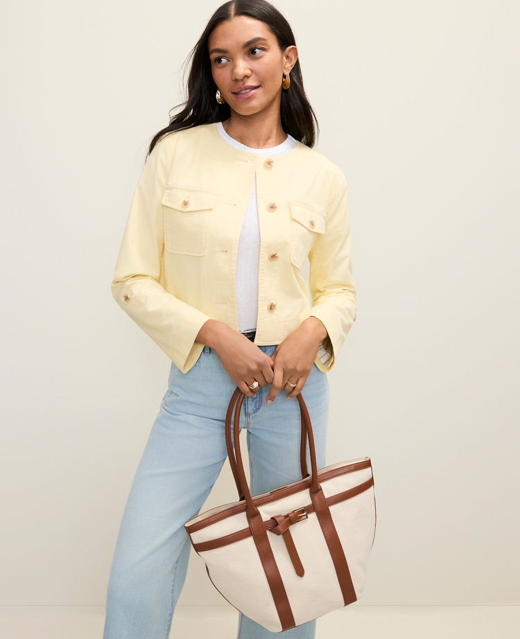 Petite Weekend Crew Neck Jacket