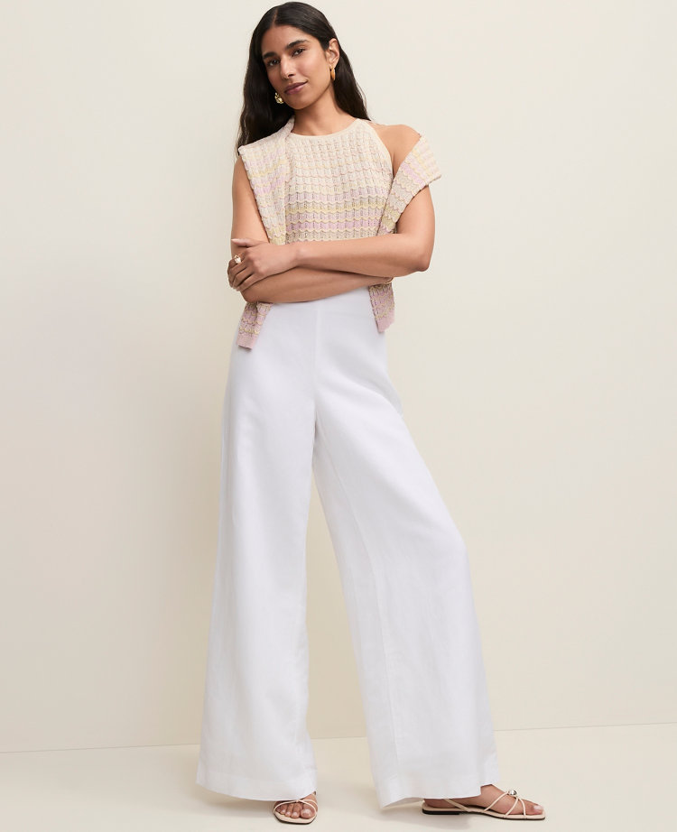 The Statement Palazzo Pant in Linen Blend