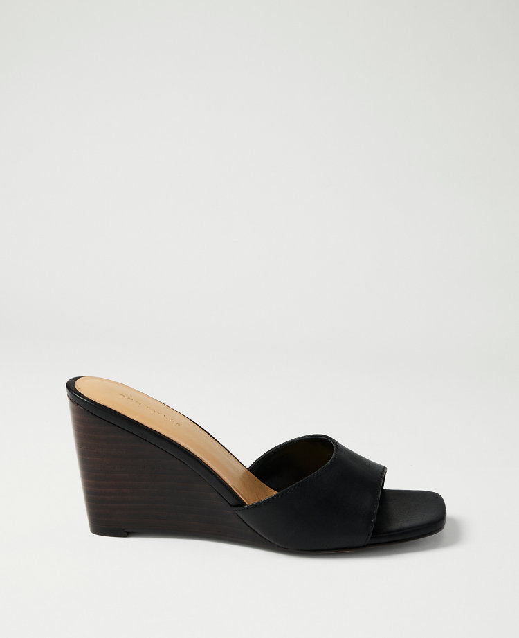 Leather Wedge Sandal