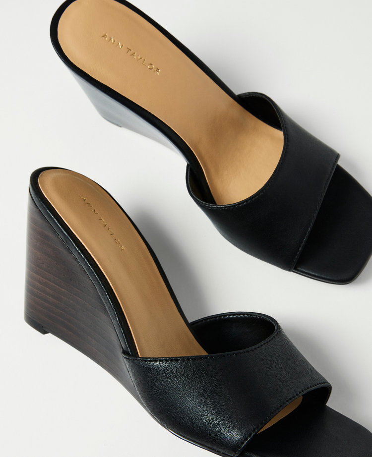 Leather Wedge Sandal