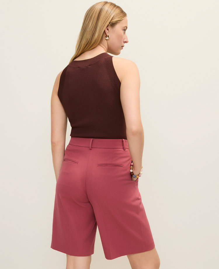 The Petite Pleated Bermuda Short