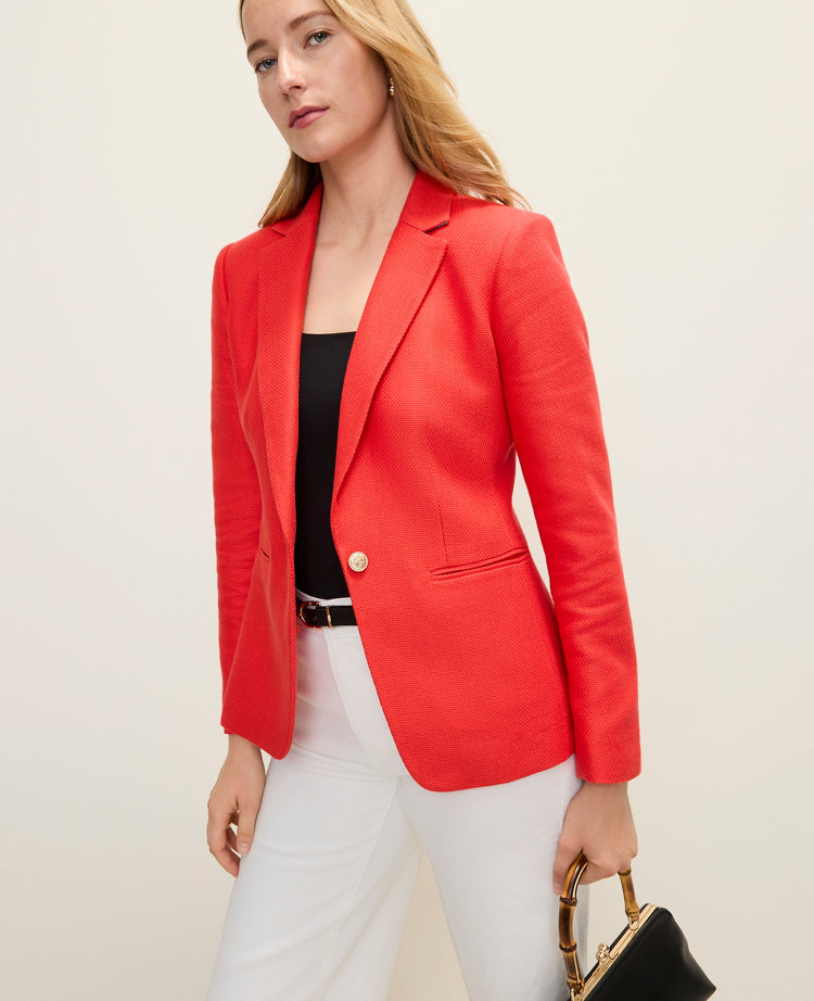 Ann Taylor The Petite Hutton Blazer Aperol Women's