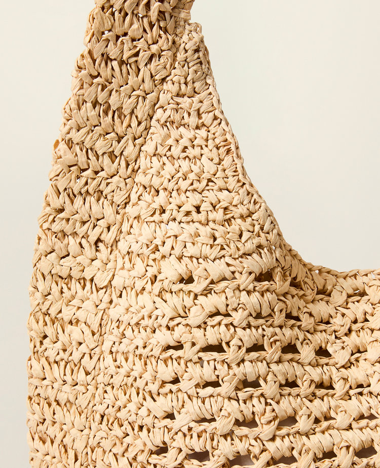 Ann Taylor Oversized Raffia Tote Natural Women's