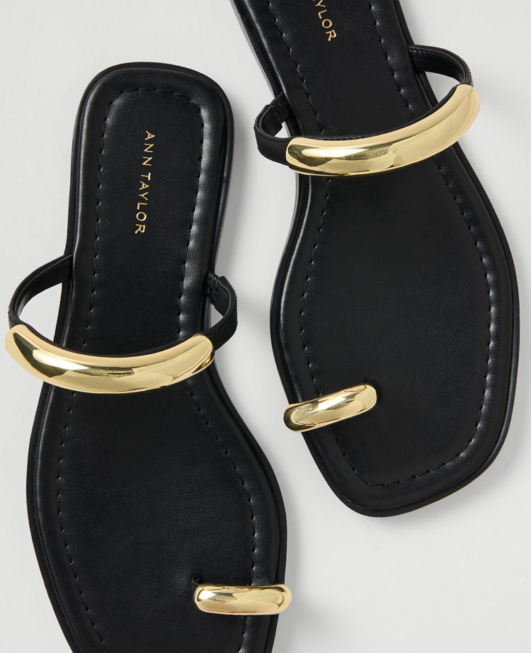 Leather Embellished Sandal