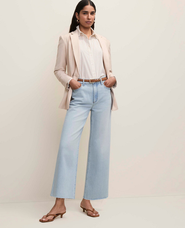 The Petite Wide-Leg Crop Jean