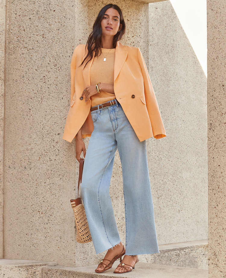 The Petite Wide-Leg Crop Jean