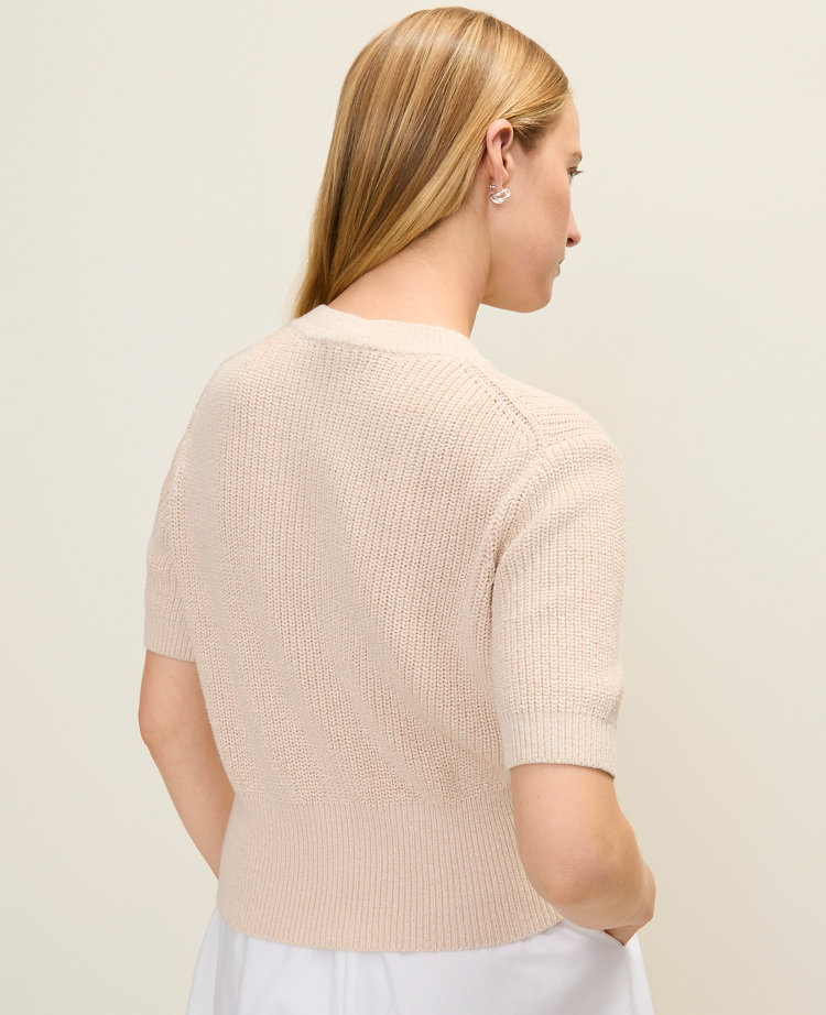 Ann Taylor Petite Elbow Sleeve Cardigan Women's