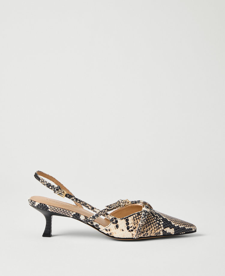 Snake Print Crossover Pump