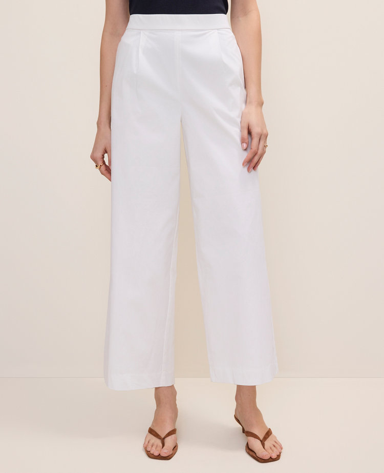 Easy Fit Pleated Ankle Pant