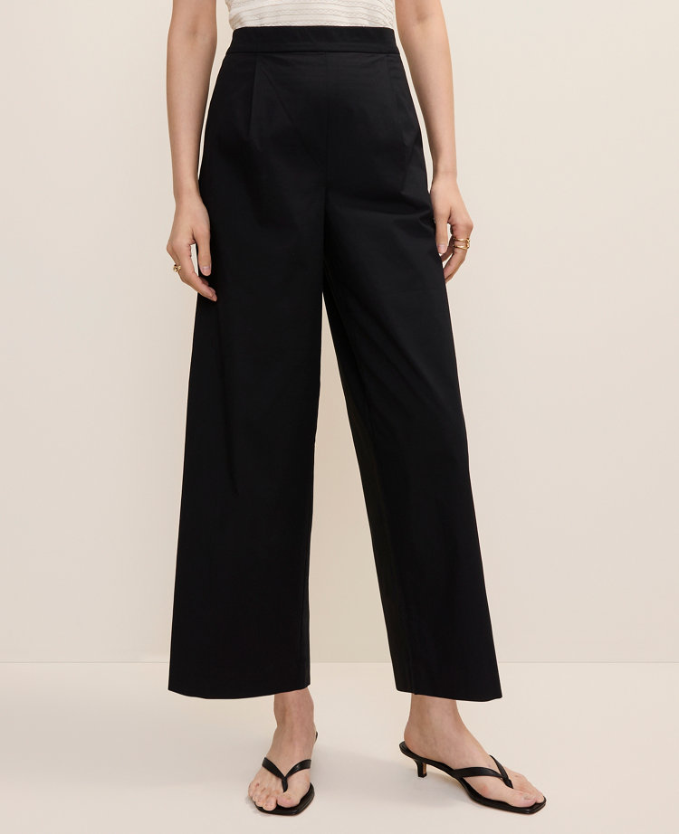Tall Easy Fit Pleated Ankle Pant