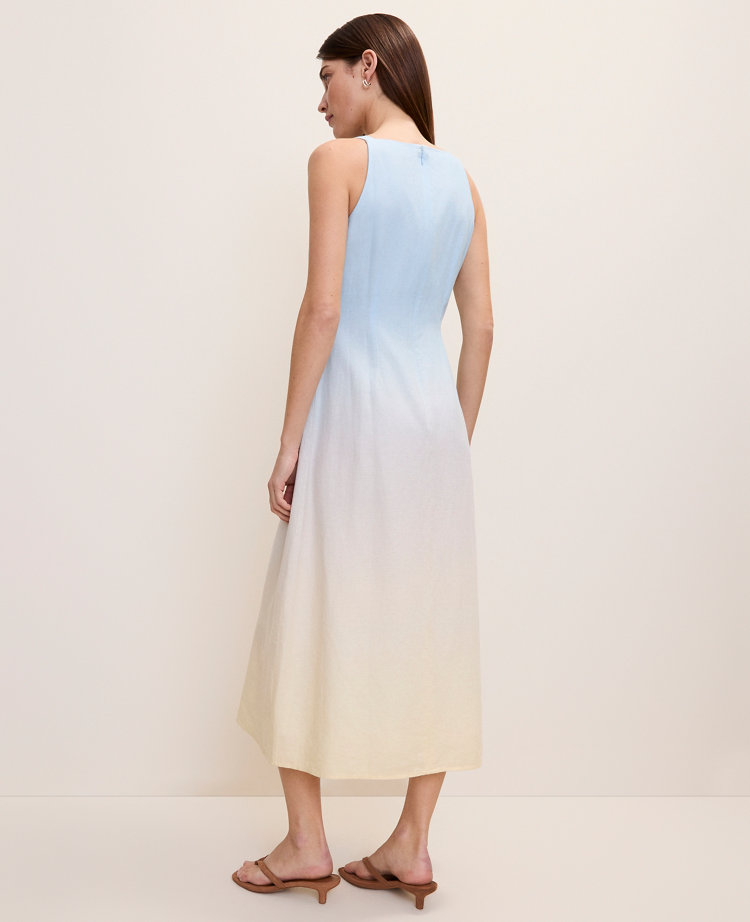 Weekend Ombré Linen Blend Midi Dress