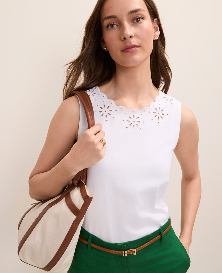 Embroidered Tank Top