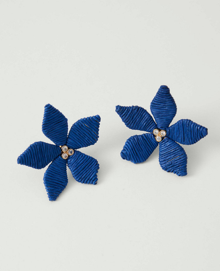 Threaded Flower Stud Earrings