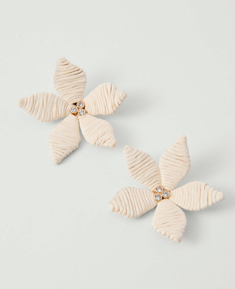 Threaded Flower Stud Earrings
