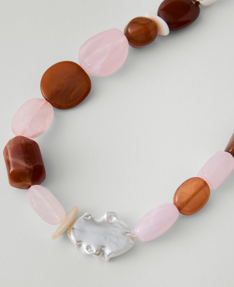 Mixed Stone Statement Necklace