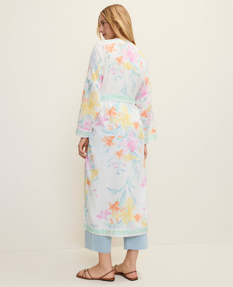 Floral Belted Kimono