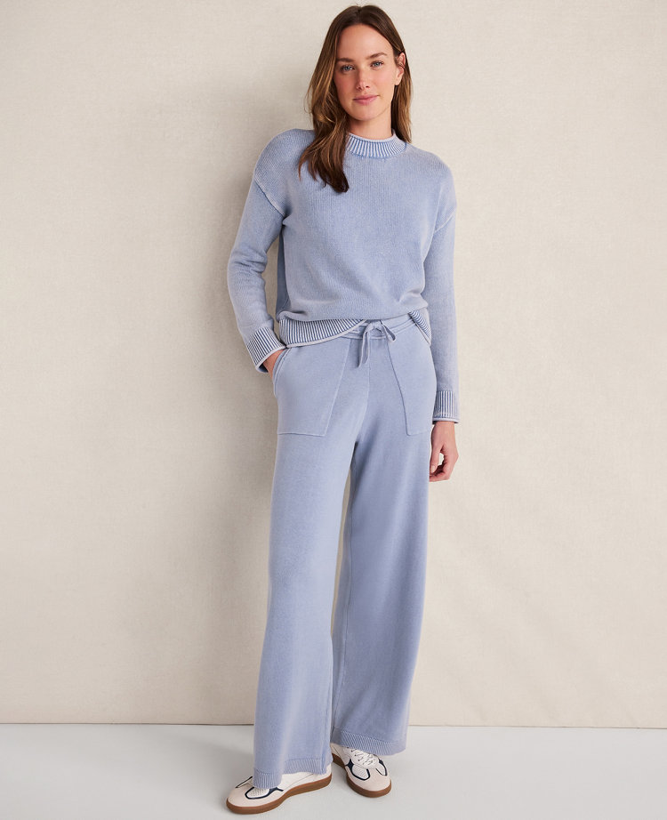 Haven Well Within Garment-Dyed Organic Cotton Roll Neck Sweater