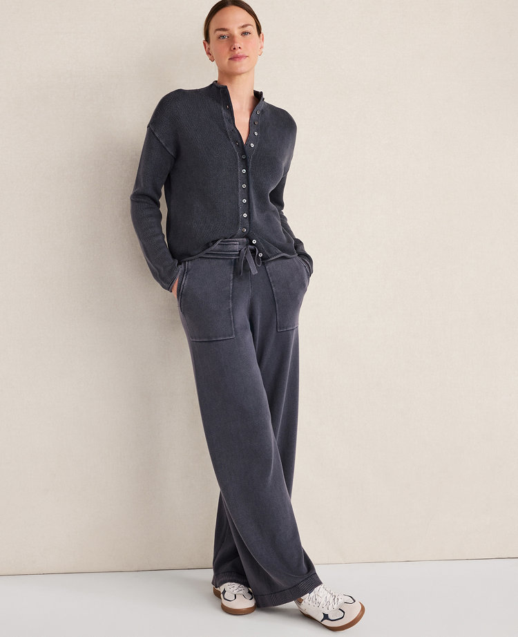 Haven Well Within Organic Cotton Roll Neck Cardigan