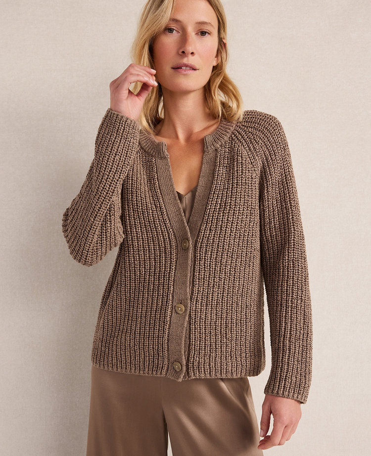Haven Well Within Cotton Tape Yarn V-Neck Cardigan