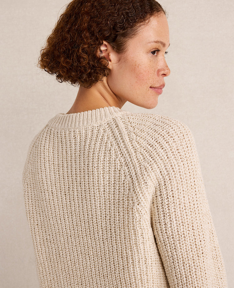 Ann Taylor Haven Well Within Cotton Tape Yarn V-Neck Cardigan Women's