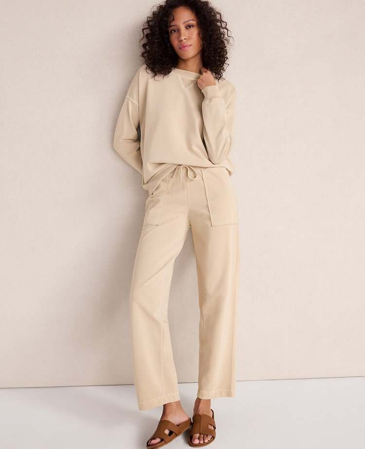 Haven Well Within Garment-Dyed Organic Cotton Terry Crewneck