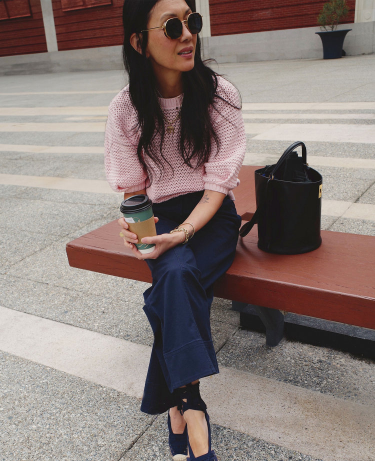 Weekend Collection Open Stitch Wedge Sweater
