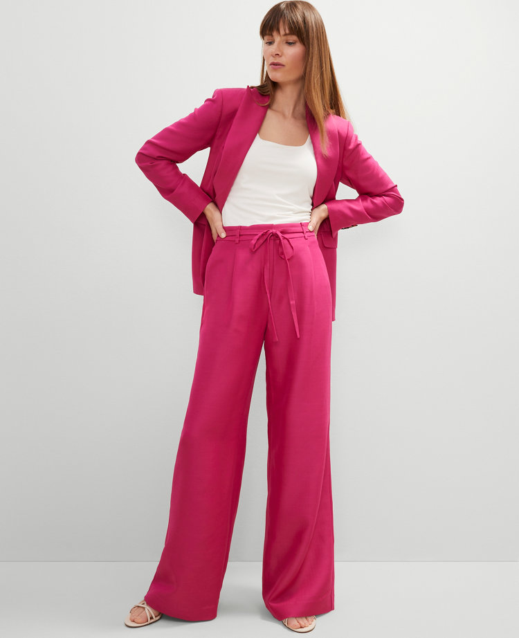 Studio Collection Belted Wide-Leg Pant