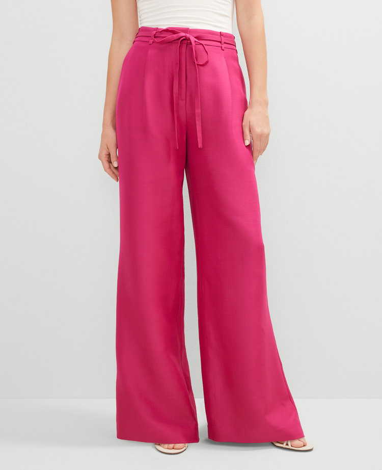 Studio Collection Belted Wide-Leg Pant