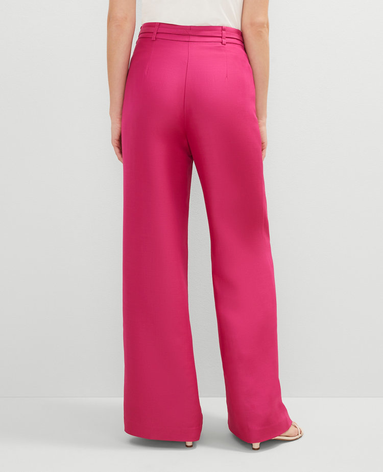 Studio Collection Belted Wide-Leg Pant