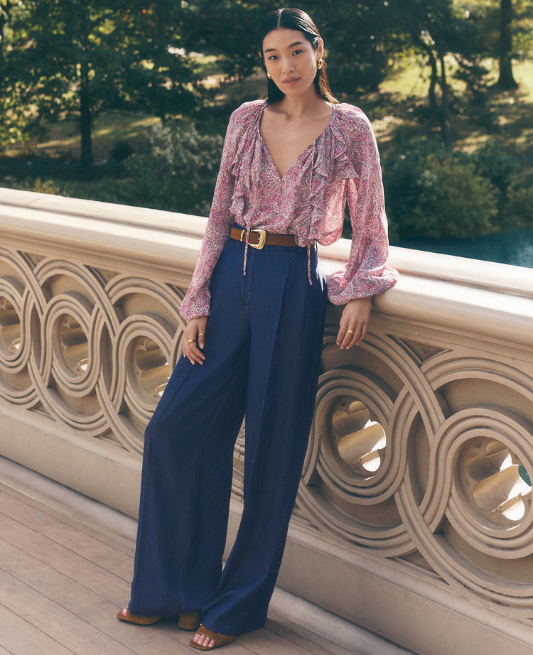 The Wide-Leg Pant in Refined Denim