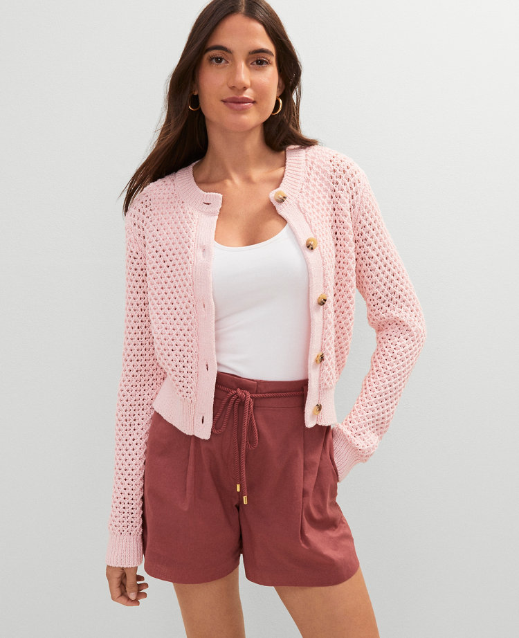 Scalloped Ballet Neck Cardigan