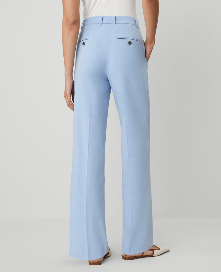 Ann Taylor The Petite Straight Trouser Pant Brisk Blue Women's