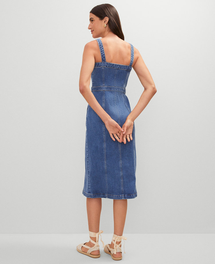 Weekend Collection Button Denim Sheath Dress