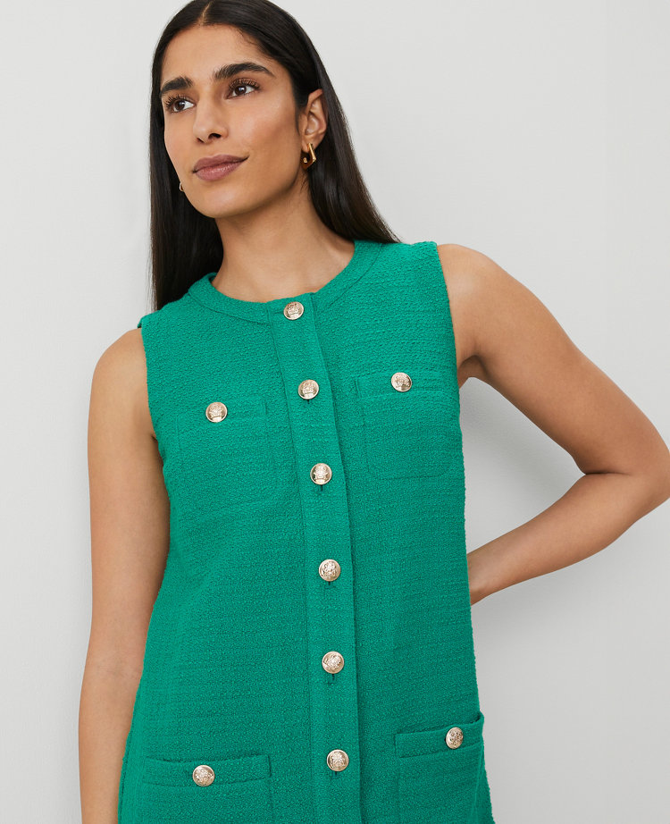 Petite Tweed Sheath Dress