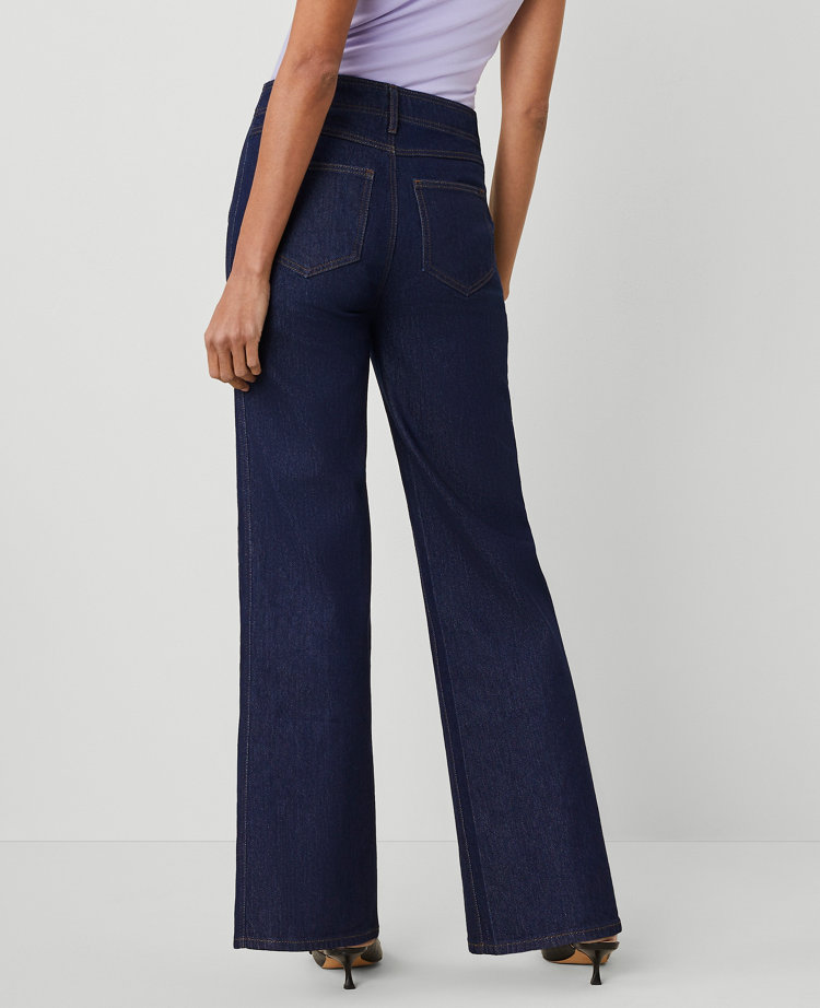The Petite Seamed Wide-Leg Jean