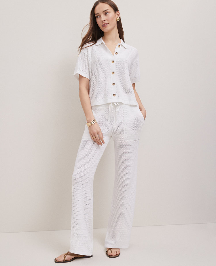 Weekend Collection Mesh Sweater Pant