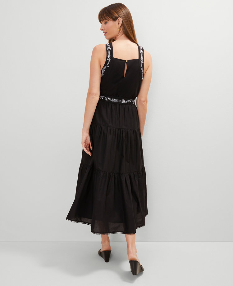 Halter Midi Flare Dress